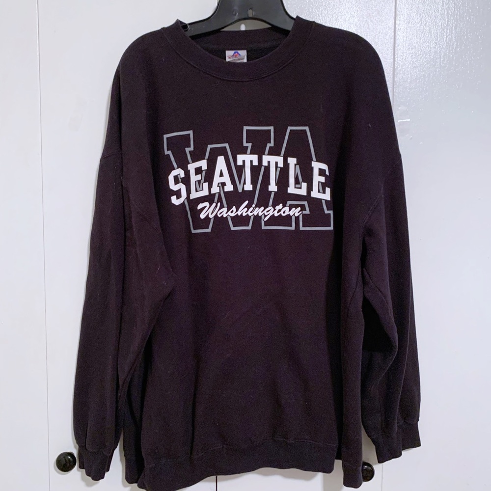 Oversized crew sweater